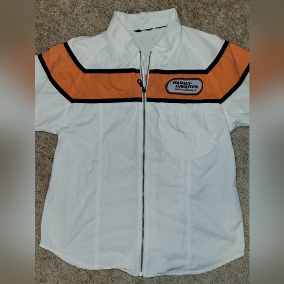 Harley Davidson Racing Garage Zip-up Top - Picture 2 of 5